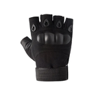 Военные штурмовые перчатки без пальцев Combat (походные, армейские, защитные, охотничьи) Черный Размер M (23999jnjj)(LIVE) - изображение 2