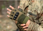 Рукавиці тактичні Oakley безпалі армійські Green M - зображення 4