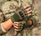 Перчатки тактические Oakley беспалые армейские Green L - изображение 3