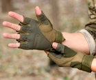 Перчатки тактические Oakley беспалые армейские Green XL - изображение 2