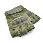 Перчатки тактические Oakley беспалые армейские Green L - изображение 6