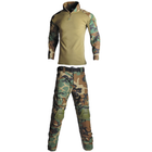 Тактичний костюм HAN WILD Убакс та Штани із захистом колін XL Коричнево-зелений Камуфляж HW00268-1 - зображення 2