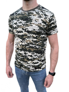 Футболка Піксель ЗСУ чоловіча, літня військова футболка, тактична футболка для військових ЗСУ. Розмір L (52) - зображення 3