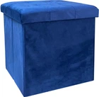 Пуф для хранения MBM HOME велюровый 38х38х38 см Синий (TH-05 BLUE)