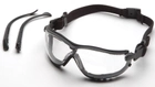 Тактичні окуляри з діоптрійною вставкою у комплекті Pyramex V2G clear прозорі - зображення 7