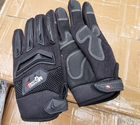 Тактичні рукавички захисні для армії ЗСУ Військова Тактичні рукавички для армії Ураїни Чорний L - зображення 3