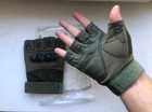 Тактические перчатки рукавицы беспалые защитные Военная Тактические перчатки Хаки XL - изображение 3