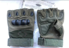 Тактичні рукавички рукавиці безпалі захисні для армії ЗСУ Військова Тактичні рукавички для армії Хакі XL - зображення 4