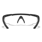 Балістичні окуляри для стрільби Wiley X SABRE ADV Clear Matte Black Frame із сумкою та шнурочком - зображення 5