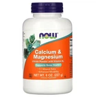 Витамины Now Foods Calcium & Magnesium 227 г