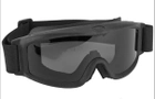 Тактичні окуляри-маска Global Vision Ballistech-3 (smoke) Anti-Fog, сірі - зображення 1