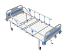 Ліжко медичне функціональне АТОН КФ-2-МП-БП-ОП-К125 з пластиковими бильцями, огорожами та колесами 125 мм - зображення 1