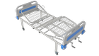 Ліжко медичне функціональне АТОН КФ-4-МП-БП-К75 з пластиковими бильцями та колесами 75 мм - зображення 1