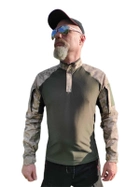 Военная тактическая рубашка убакс Размер 2XL (54-56) 120159 хаки - изображение 3