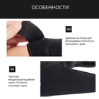 Перчатки беспалые с защитой запястья Bezet Tactical Gloves (черные, размер M) - изображение 8