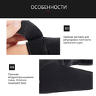 Перчатки беспалые с защитой запястья Bezet Tactical Gloves (черные, размер L) - изображение 8