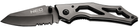 Нож NEO складной с фиксатором, лезвие из стали 440, титановый, 60 г, чехол (63-025) - изображение 1