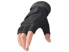 Перчатки без пальцев Oakley для мужчин армейские, военные, тактические XL Черный (1011-201-02) - изображение 1