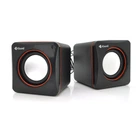 Колонки 2.0 Kisonli V400 для ПК и ноутбука, USB + 3.5mm, 2x1,5W, 20Hz- 20KHz, Black