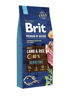 Сухой корм Brit Premium Sensitive Lamb для собак с чувствительным пищеварением со вкусом ягненка