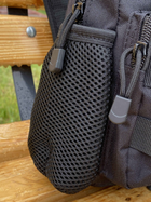 Сумка-рюкзак тактическая однолямочная через плечо Tactic Backpack Черная (TB-11023) - изображение 9