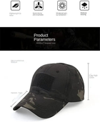 Кепка ЗСУ армейская тактическая камуфляж олива бейсболка с липучкой под шеврон шапка 1шт. - изображение 3