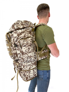 Рюкзак тактичний 80л піксель, рюкзак військовий камуфляжний, тактичний рюкзак похідний - зображення 8