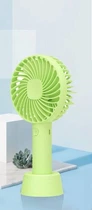 Портативный ручной вентилятор с аккумулятором и подставкой Mini Fan SS-2 зеленый