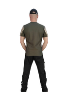 Військова тактична футболка ЗСУ розмір S (46-48) 120160 хакі - зображення 6