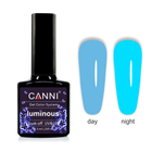 Гель-лак CANNI Luminous 804 небесный голубой - яркий голубой, 7,3 ml