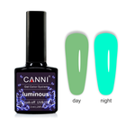Гель-лак CANNI Luminous 803 яркий зеленый - бирюзовый, 7,3 ml