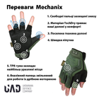 Перчатки военные тактические короткие M-PACT Mechanix Олива L - изображение 3