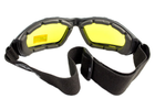 Очки защитные с уплотнителем (тактические) Global Vision Trip (yellow) желтые - изображение 3