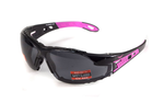 Очки защитные с уплотнителем (тактические) Global Vision Pink-IT (gray) серые - изображение 1