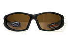 Очки поляризационные BluWater Daytona-4 Polarized (brown) коричневые в черно-серой оправе - изображение 3