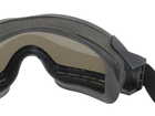 Тактичні очки панорамні вентилируемые PROFILE (набор з 3 лінз) Черные - зображення 4