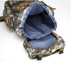 Рюкзак тактичний дорожній армійський для кемпінгу камуфляжний сірий 80 літрів - зображення 9