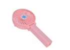 Портативний ручний або настільний міні вентилятор з USB заряджання Mini Fan кишеньковий вентилятор на акумуляторі Рожевий