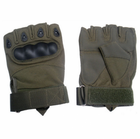 Перчатки тактические без пальцев (пара) OAKLEY, размер L, цвет зеленый - изображение 4