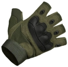 Тактические перчатки Outdoor Tactics беспалые олива размер XL - изображение 3