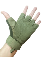Тактические перчатки BlackHawk беспалые олива размер XL - изображение 5