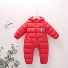Комбинезон детский с пандой 80см Красный (9760)