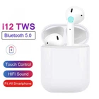 Безпровідні навушники i12 TWS White Sensor
