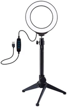 Кольцевая USB LED лампа Puluz PKT3031 4.7" + настольный штатив