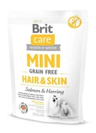 Сухой корм для взрослых собак миниатюрных пород Brit Care Mini Grain Free Hair & Skin