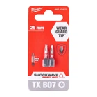 Бита для шуруповерта Shockwave Impact Duty Milwaukee TX BO7 x 25 мм 2шт (4932471577)