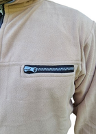 Військова кофта чоловіча, захисна фліска тактична койот Reis XXL - зображення 4