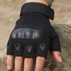 Перчатки тактические Primo Tactical беспалые, размер L - Black - изображение 5