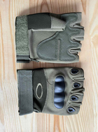 Перчатки тактические открытые OAKLEY беспалые XL Хаки - изображение 3