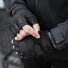 Тактические перчатки,беспалые, без накладки, Black S - изображение 3